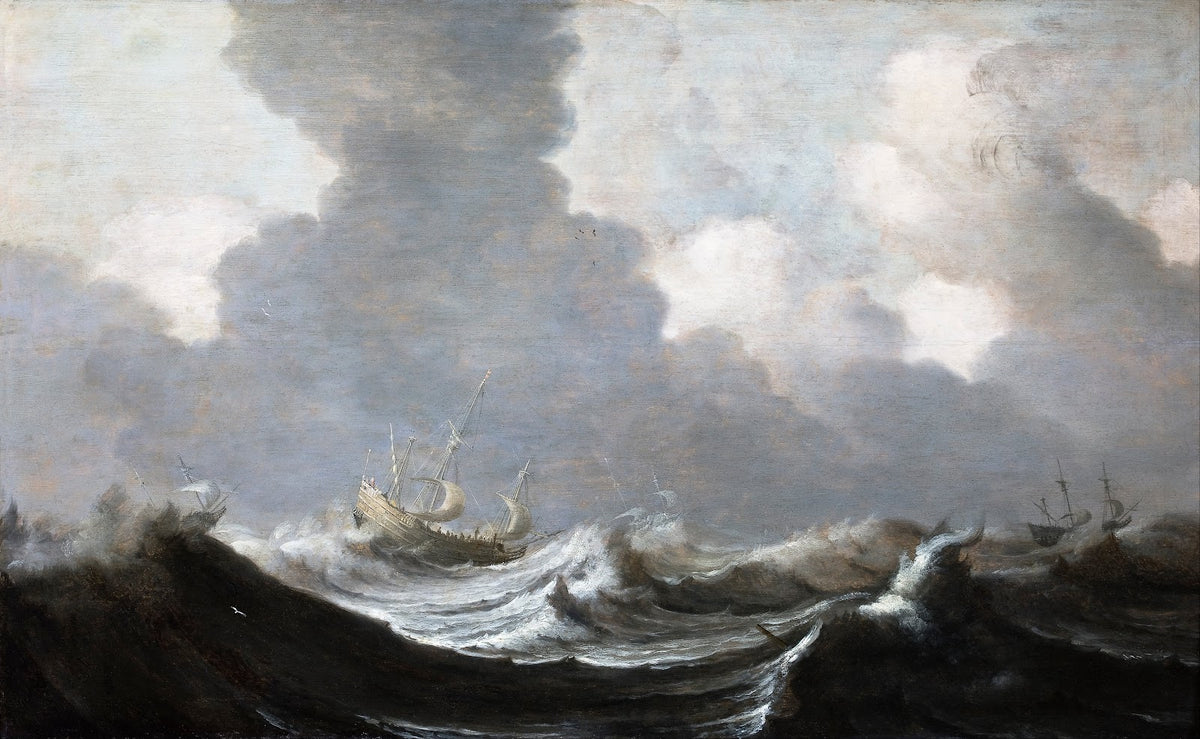 Four Vessels Running Before a Gale 1630