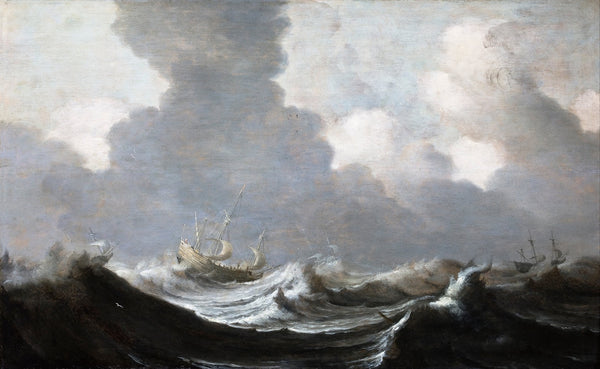 Four Vessels Running Before a Gale 1630