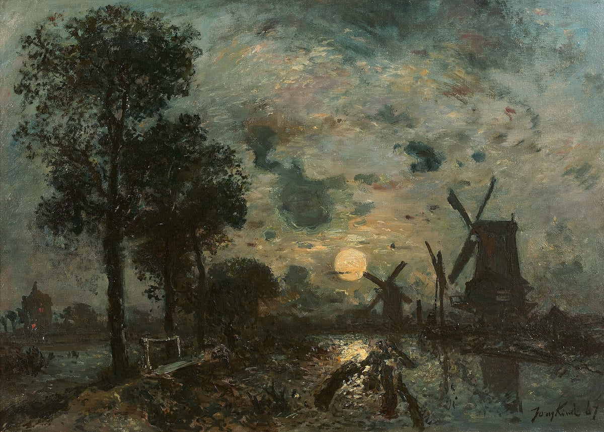 Moulins au clair de lune Schiedam