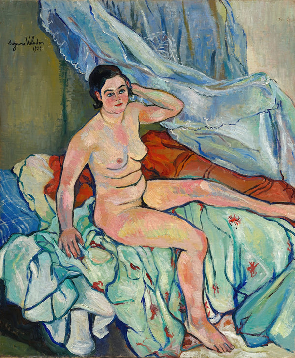 Nu assis au bord dun lit 1929