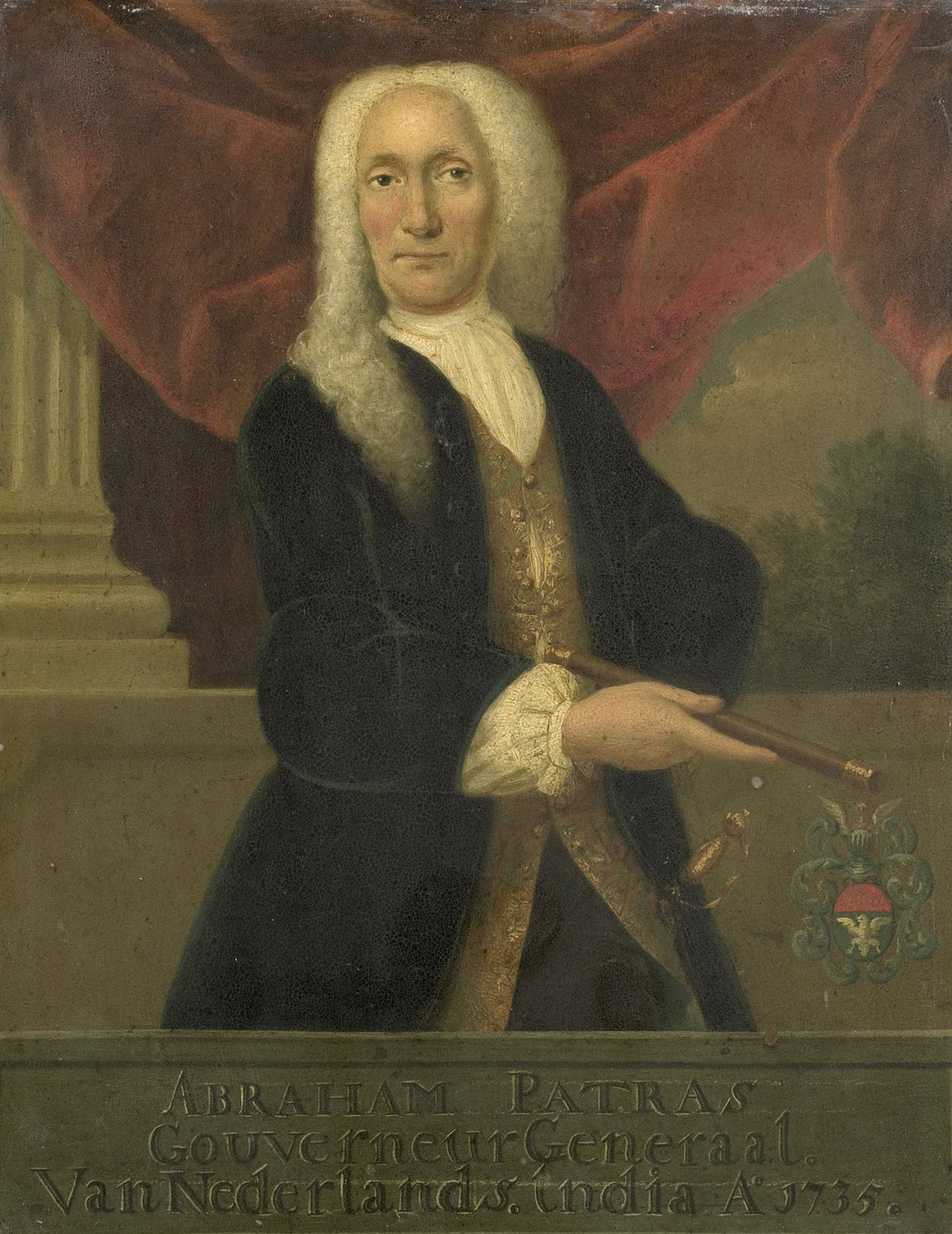 Portrait of Abraham Patras Governor General of the Dutch East India Company 1735