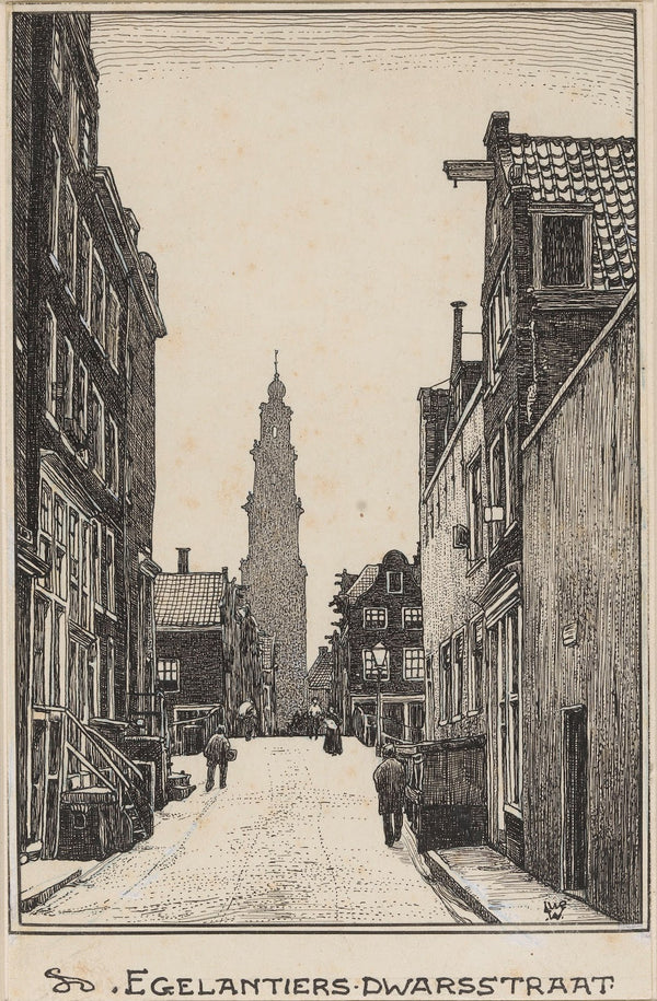 De Egelantiers Dwarsstraat te Amsterdam 20th century