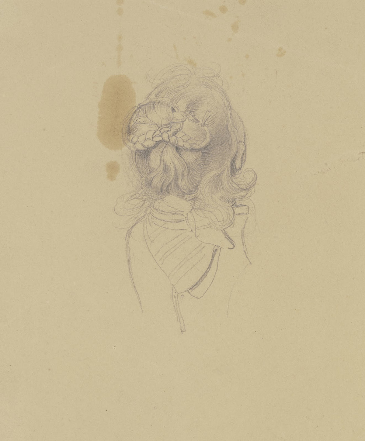 Childs head from behind