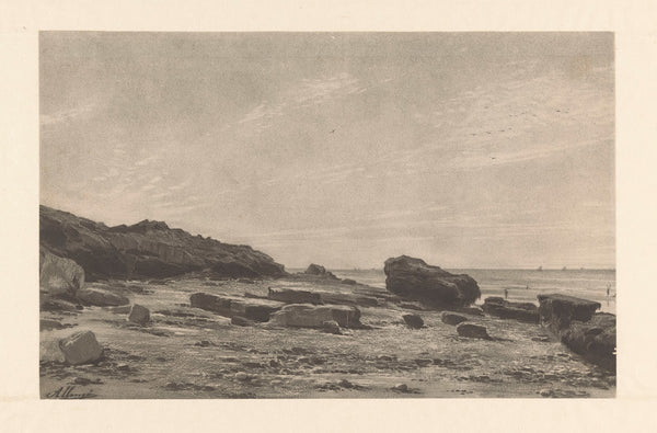 Rocky coast Vues dHyères 1860