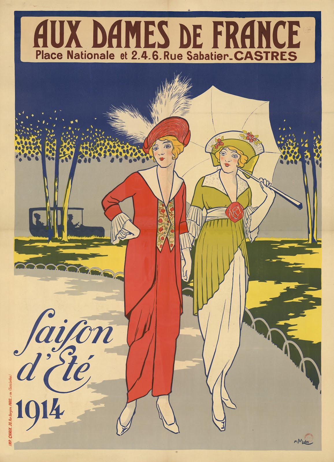 Aux Dames de France place nationale et 2 4 6 rue Sabatier Castres saison dété 1