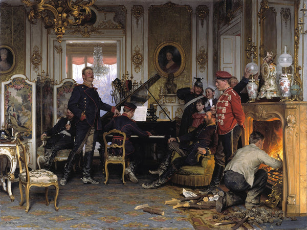 In the Troops Quarters outside Paris 1894