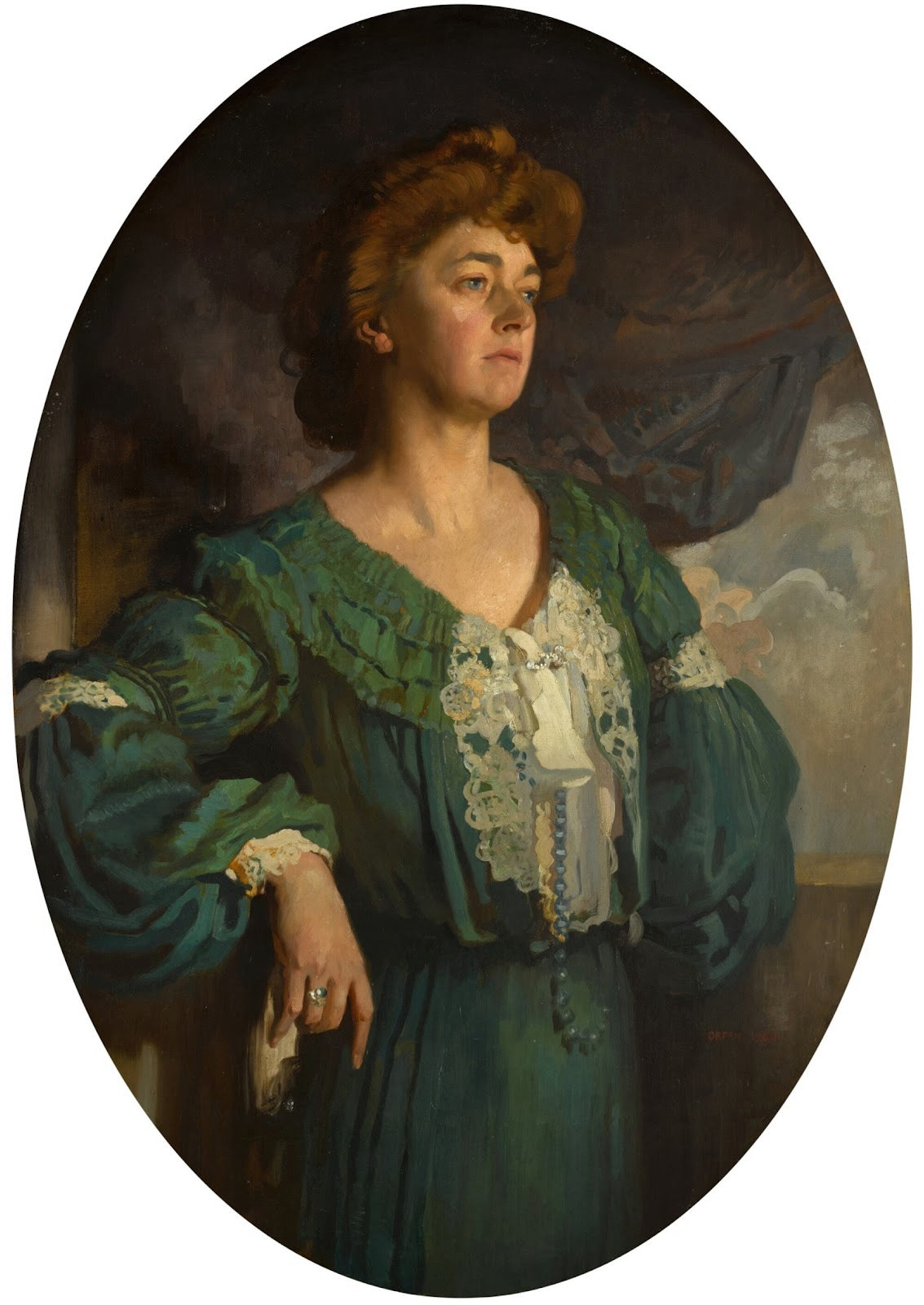 Portrait of Mary Lady Gerard in a Green Dress 1904