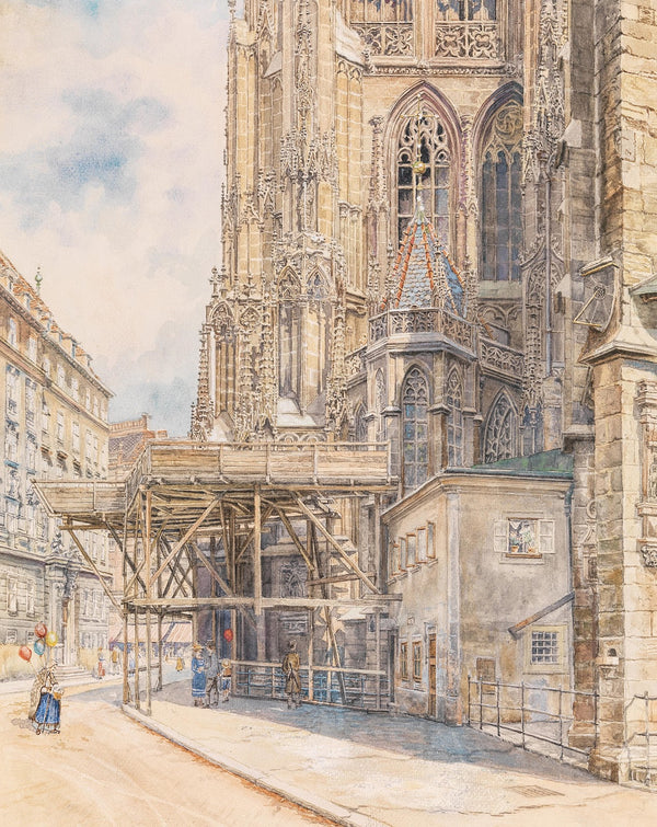 Stephansdom Südturm mit Gerüst