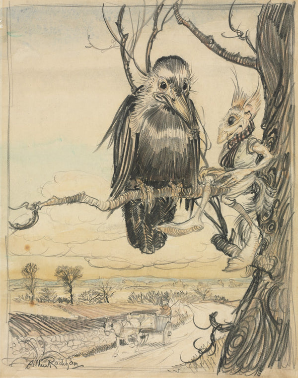 A Squirrel and a Crow 1913