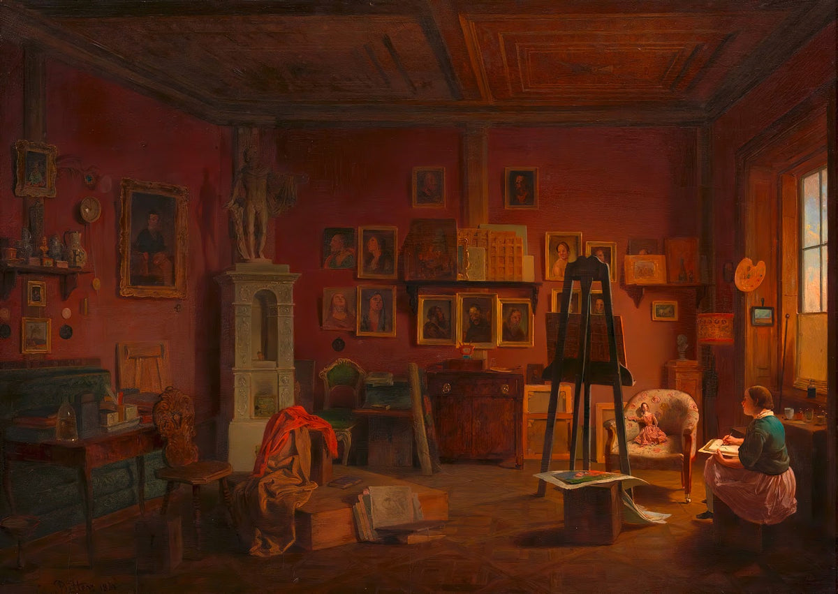 Atelier des Malers Eduard Ritter 1851