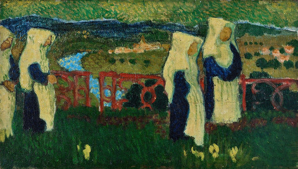 Les religieuses sur la terrasse de Saint Germain 1890