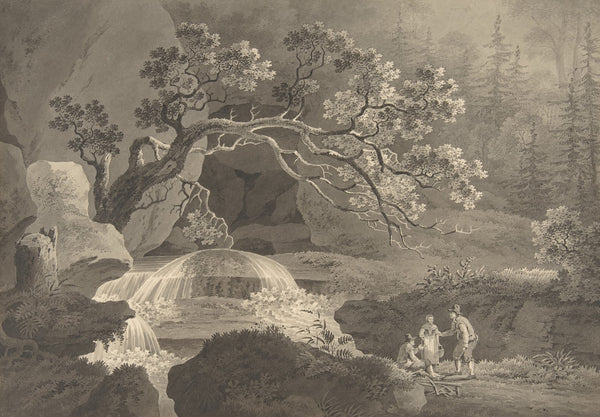 Landscape with Waterfall 18th century
