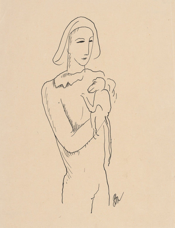 Harlequin with a Monkey on his Arm 19291930