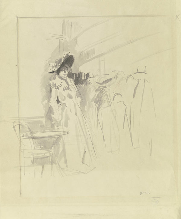 Femme au café