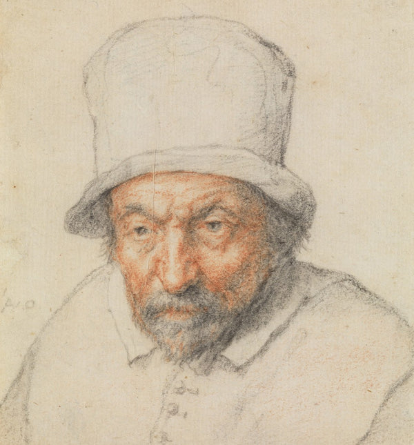 Head of a Bearded Man in a Hat ca 1650