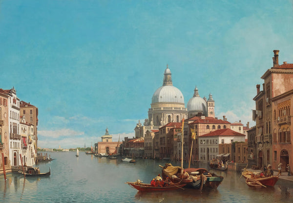 Venice a view of the Grand Canal with Santa Maria della Salute 1878