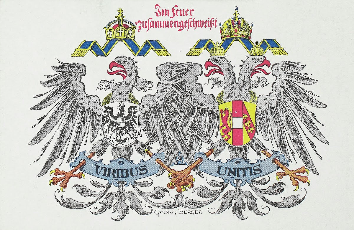 Viribus Unitis Im Fegefeuer zusammengeschweißt 1914