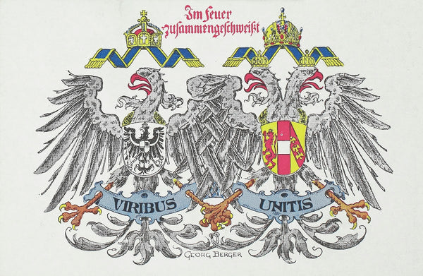 Viribus Unitis Im Fegefeuer zusammengeschweißt 1914