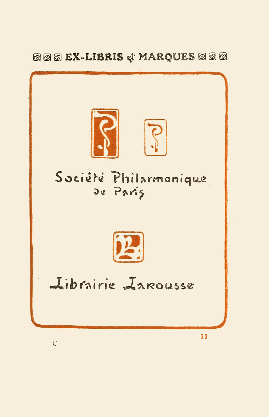 Le second livre des monogrammes, marques, cachets et es libris PL.09
