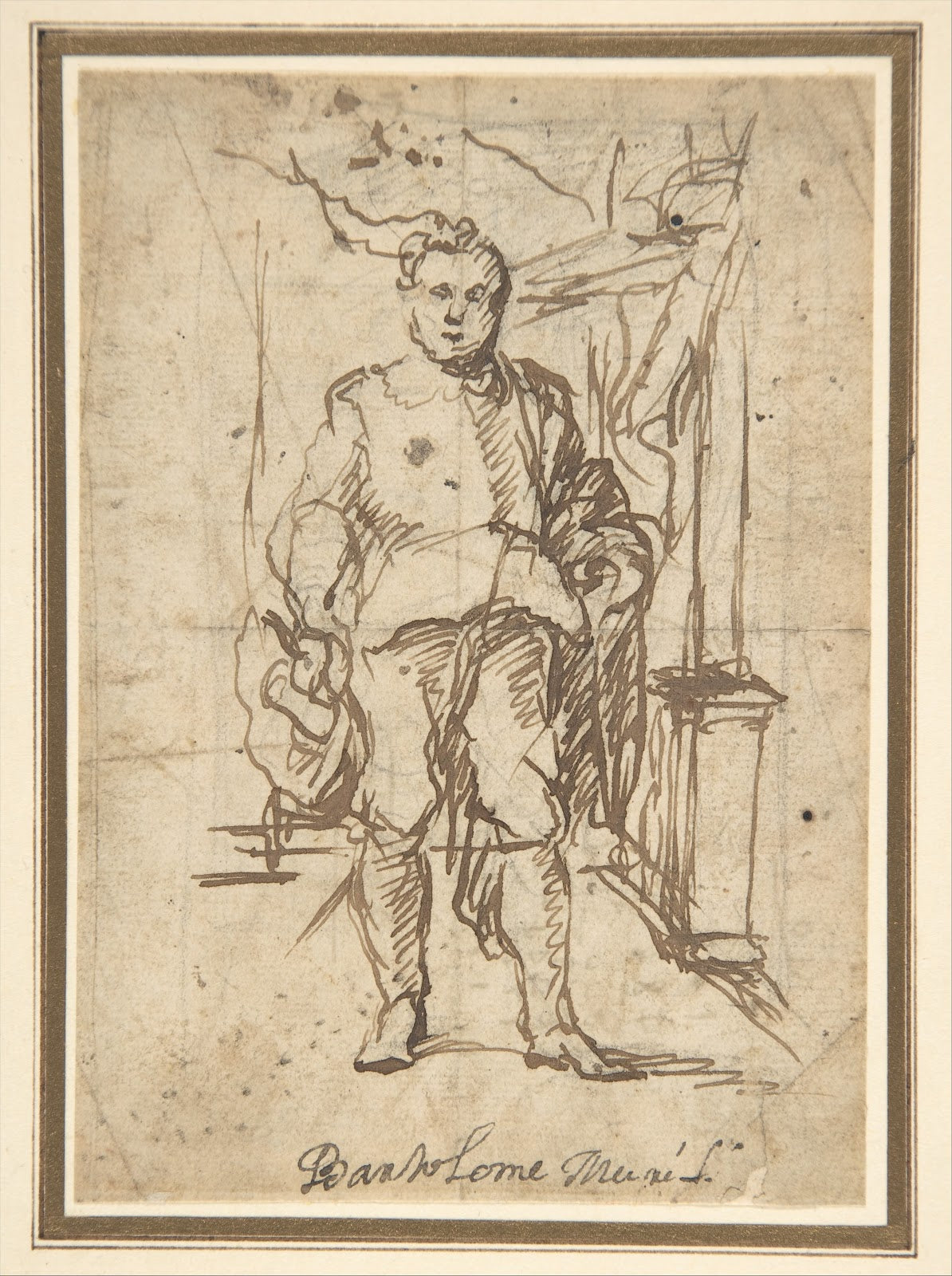 Standing Male Figure Study for a Portrait 167080