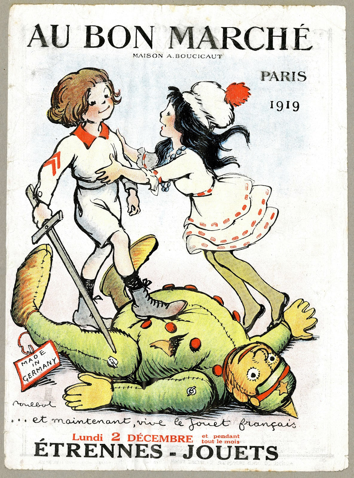 Au Bon Marché Etrennes jouets 1919