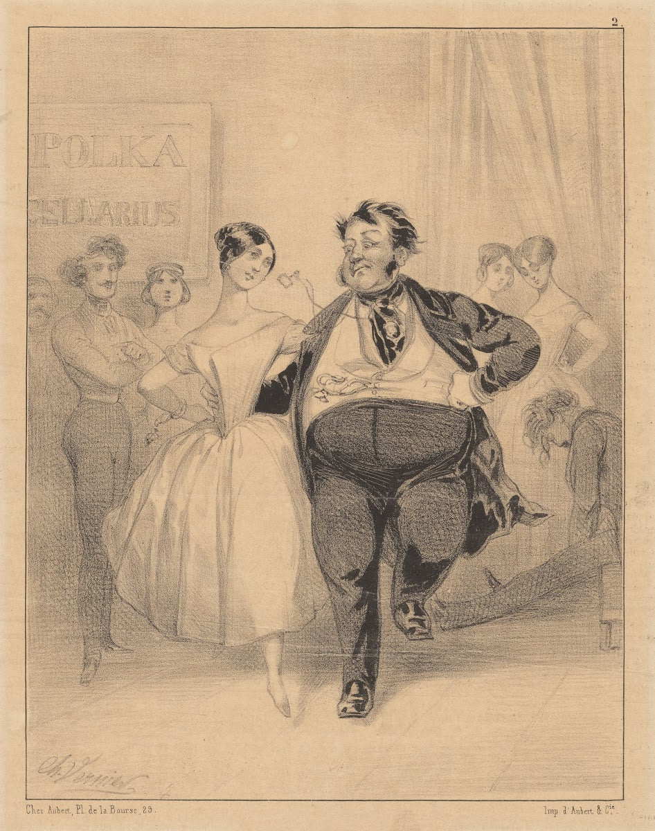 La polkamanie la leçon chez Cellarius 1840 1903