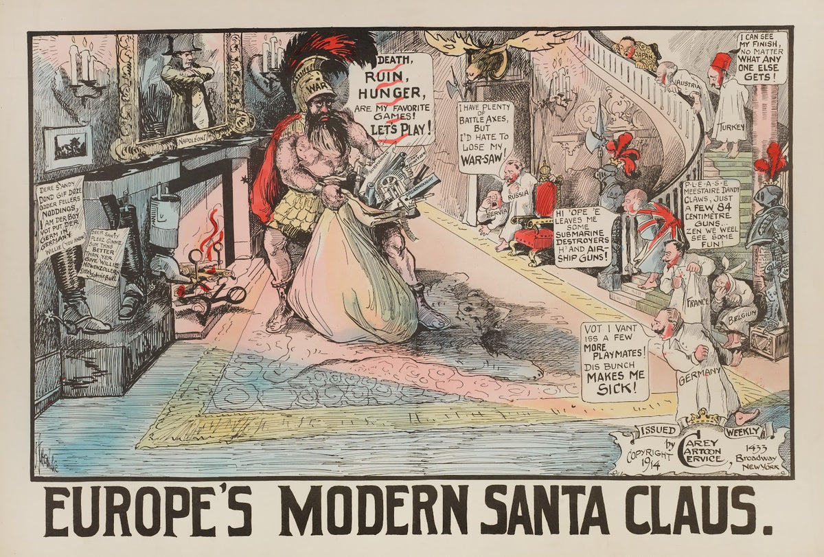 Europes Modern Santa Claus 1914