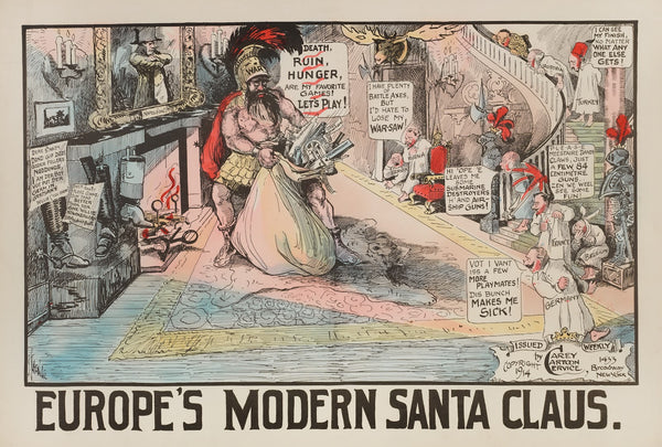 Europes Modern Santa Claus 1914
