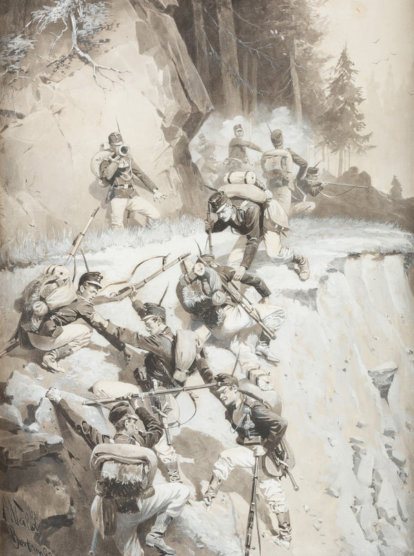 Field exercise in the mountains 1893