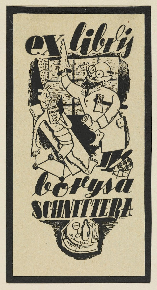 Ex libris Borysa Schnittera 1945