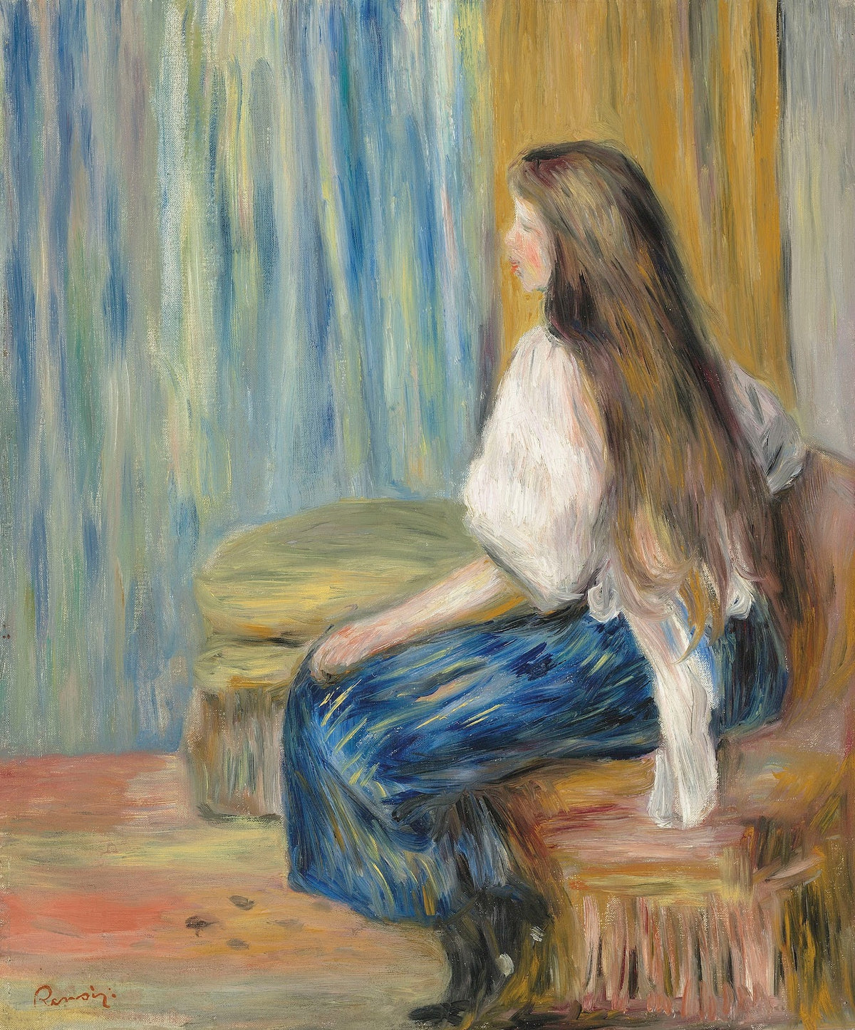 Femme aux longs cheveux 1895