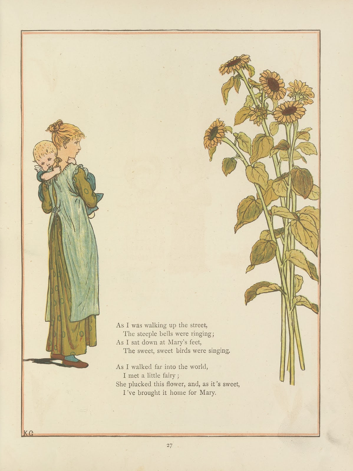 Under the window pictures rhymes for children Pl28 1878