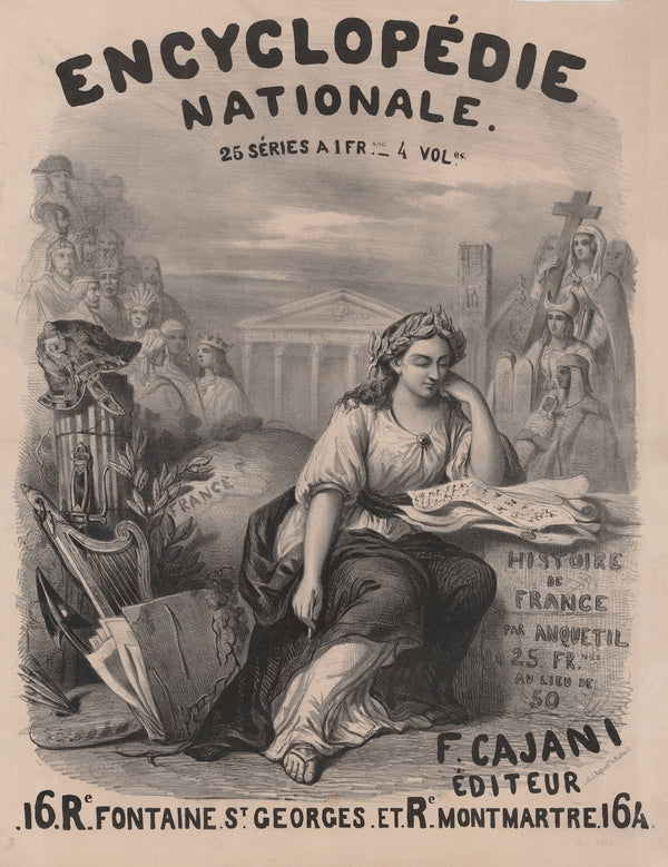 Encyclopédie nationale  Histoire de France par Anqueti 1844