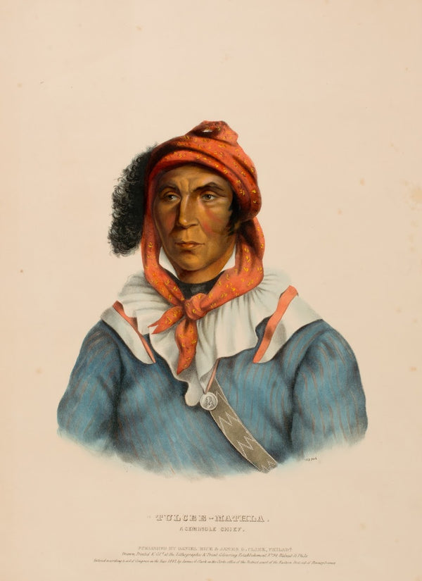 Tulcee Mathla A Seminole Chief 1843