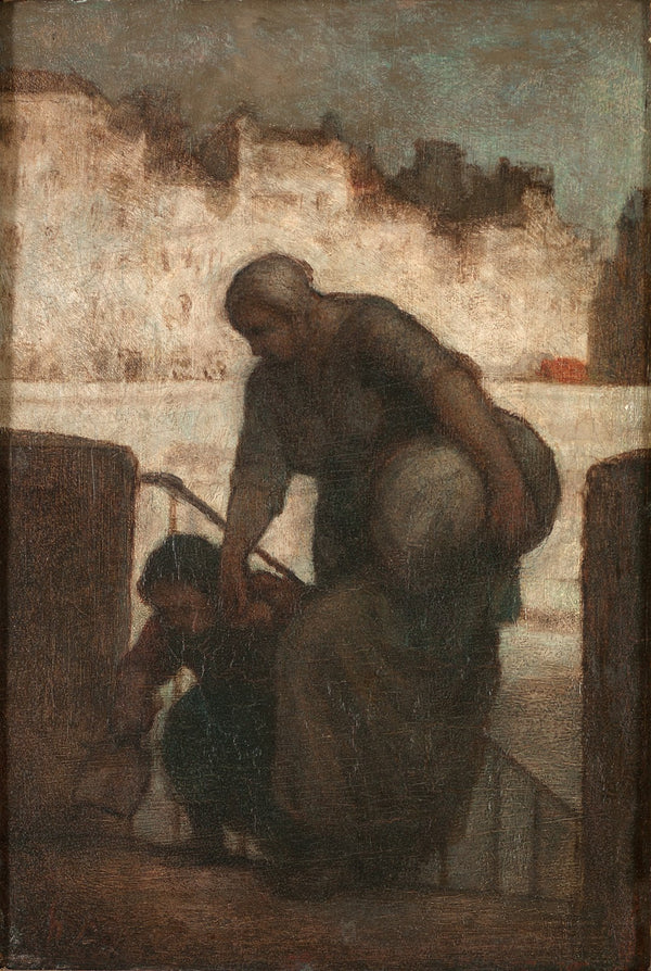 Une laveuse au Quai dAnjou Laundress on the Quai dAnjou circa 1860