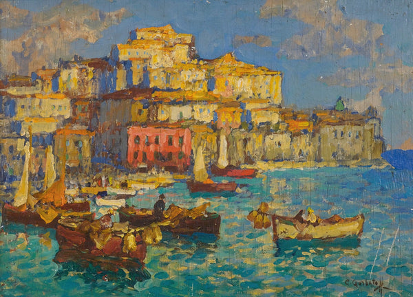 The Harbour At Naples 1930