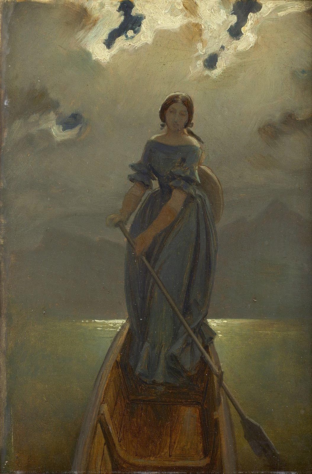 Die Schifferin Baronin Marie Spaun am Gmundner See 1851