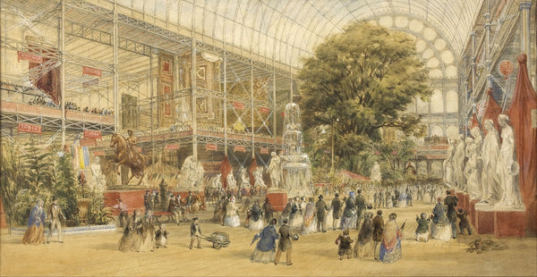 Queen Victoria opening the 1851 Universal Exhibition at the Crystal Palace in Lo