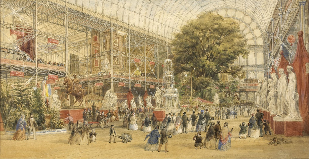 Queen Victoria opening the 1851 Universal Exhibition at the Crystal Palace in Lo