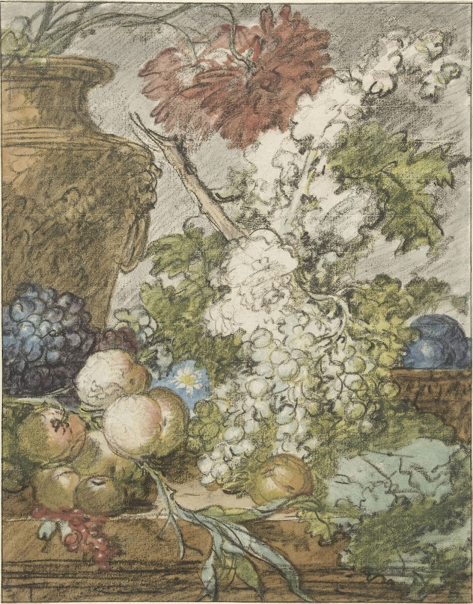 Sketch for a Still Life of Fruit and Flowers c 1725   c 1735