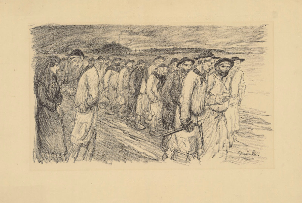 La sortie de la mine 1907