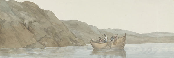 Gezicht op Kaap Paceco in Calabrië nabij de stad Scilla 1778