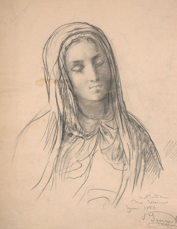 Study of Virgin for Le Rosaire 1880