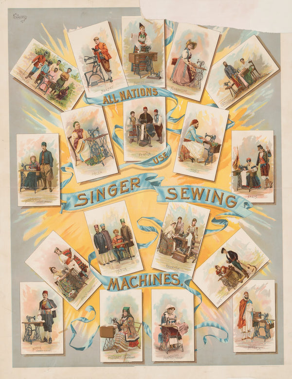 All nations use Singer sewing machines 1892