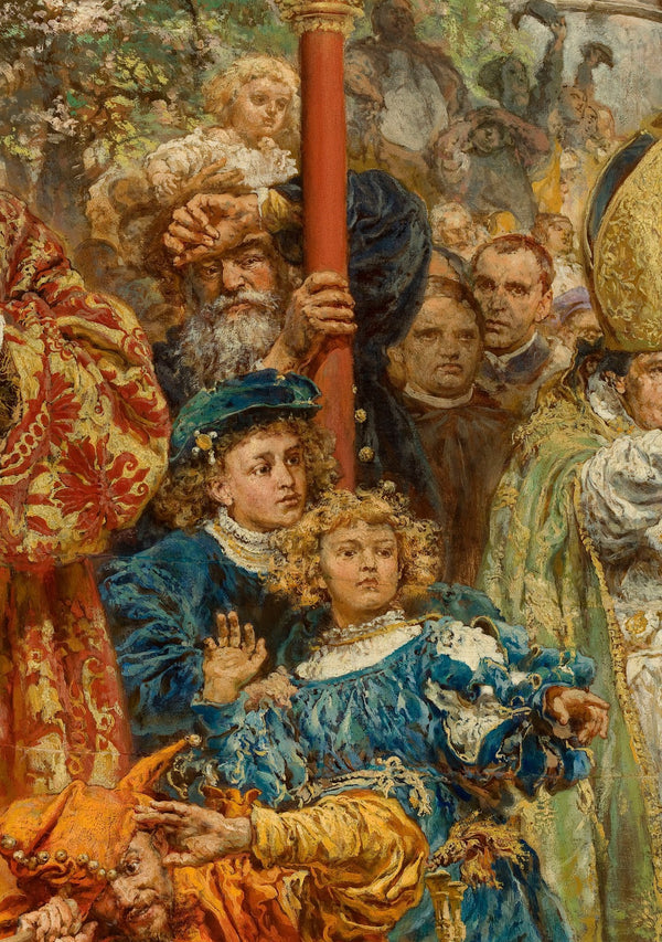 Hanging of the Sigismund bell at the Cathedral Tower in 1521 in Kraków 1874