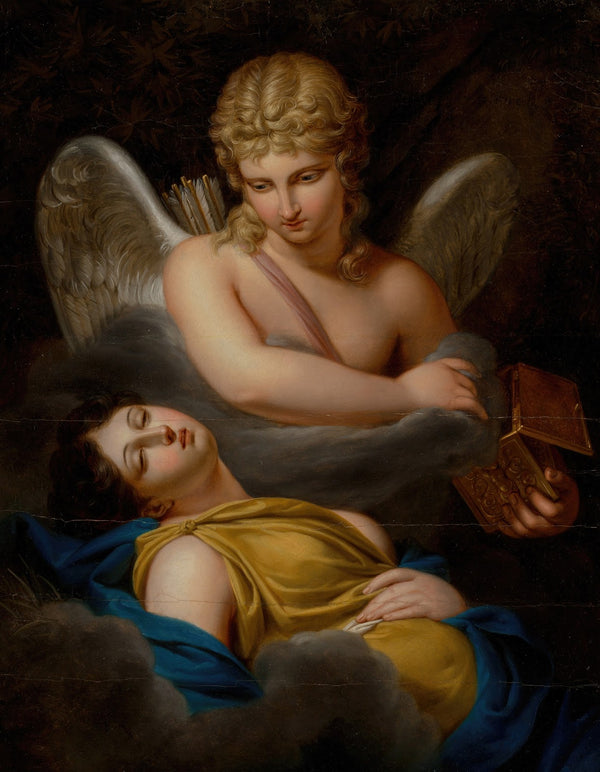 Cupid removing the sleeping spell from Psyche