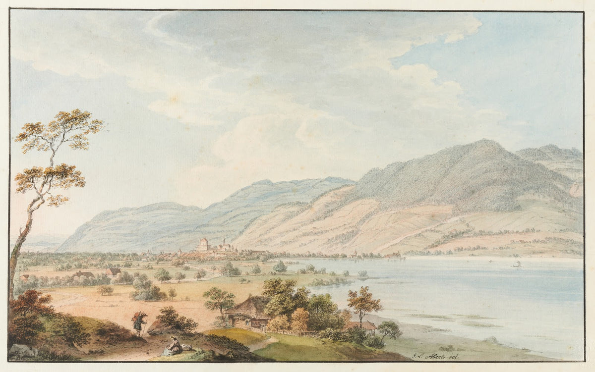 Vue de Thoun depuis Gwatt