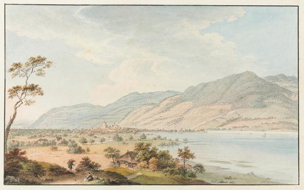 Vue de Thoun depuis Gwatt