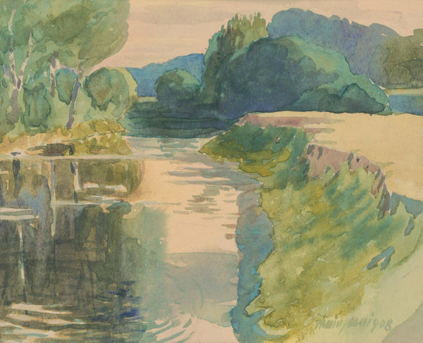 Krajina s riekou 1908