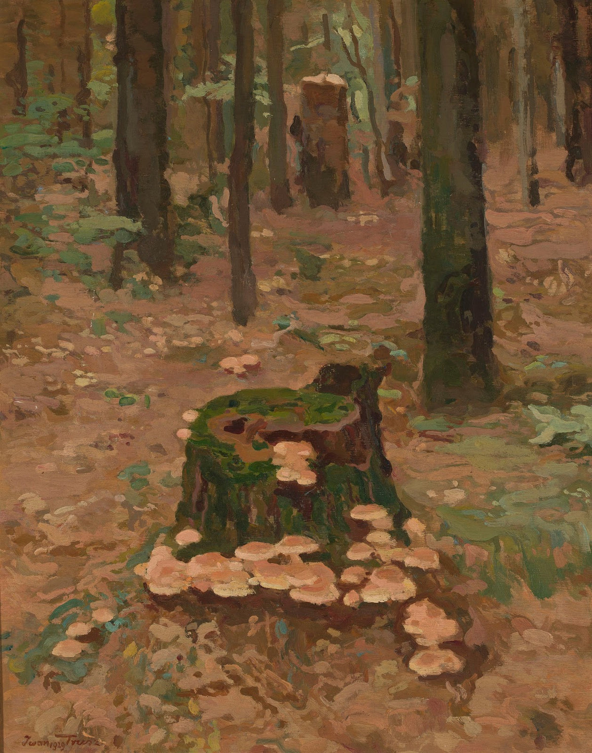 Forest fragment series Trunks 1929